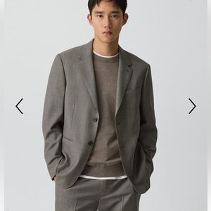Theory Standard Checked Blazer In Wool